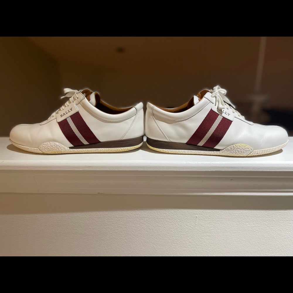 Used Bally Frenz in white calf